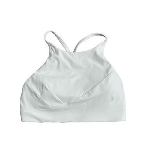 NWT Lululemon Flow Y Wrap-Front High Neck Bra White Size 4
